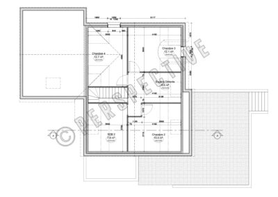 Réalisation d’une maison individuelle Perspective plans à Douarnenez