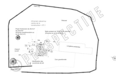 Rénovation et extension Perspective plans à Douarnenez